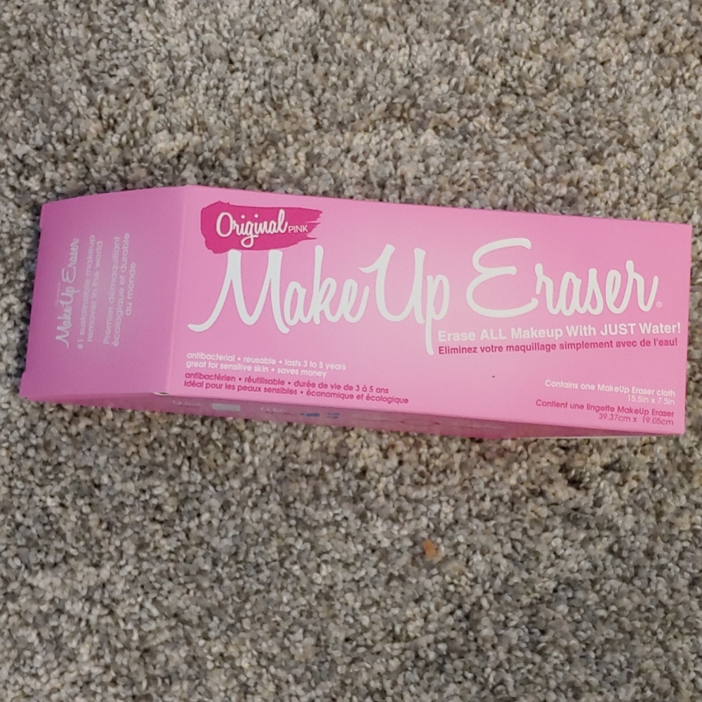 Pink makeup eraser cloth!